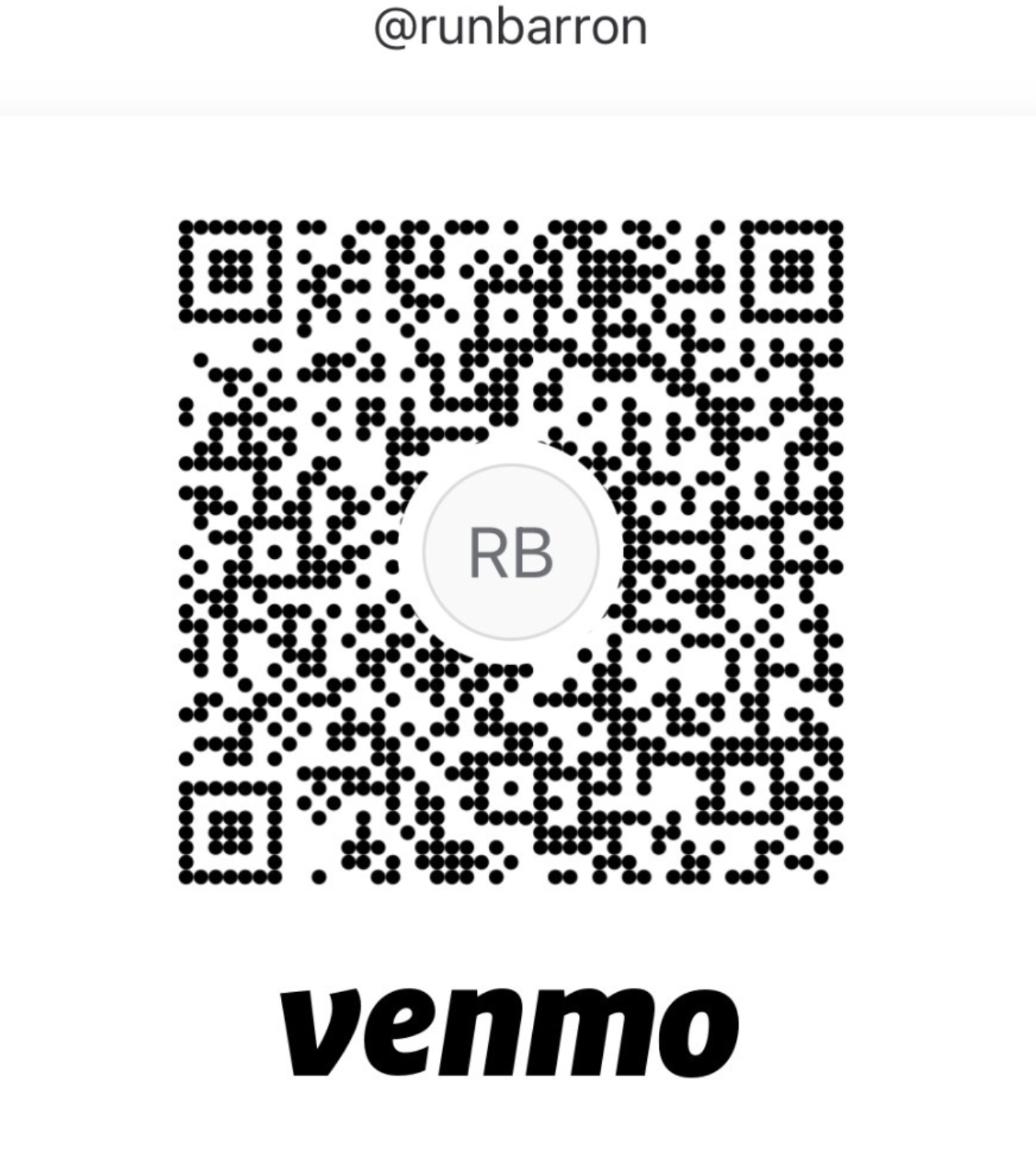 Venmo payment QR code